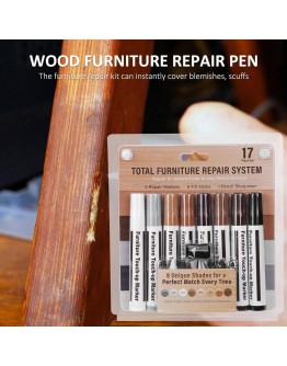 Комплект маркери и пастели за ремонт на мебели, 17 части